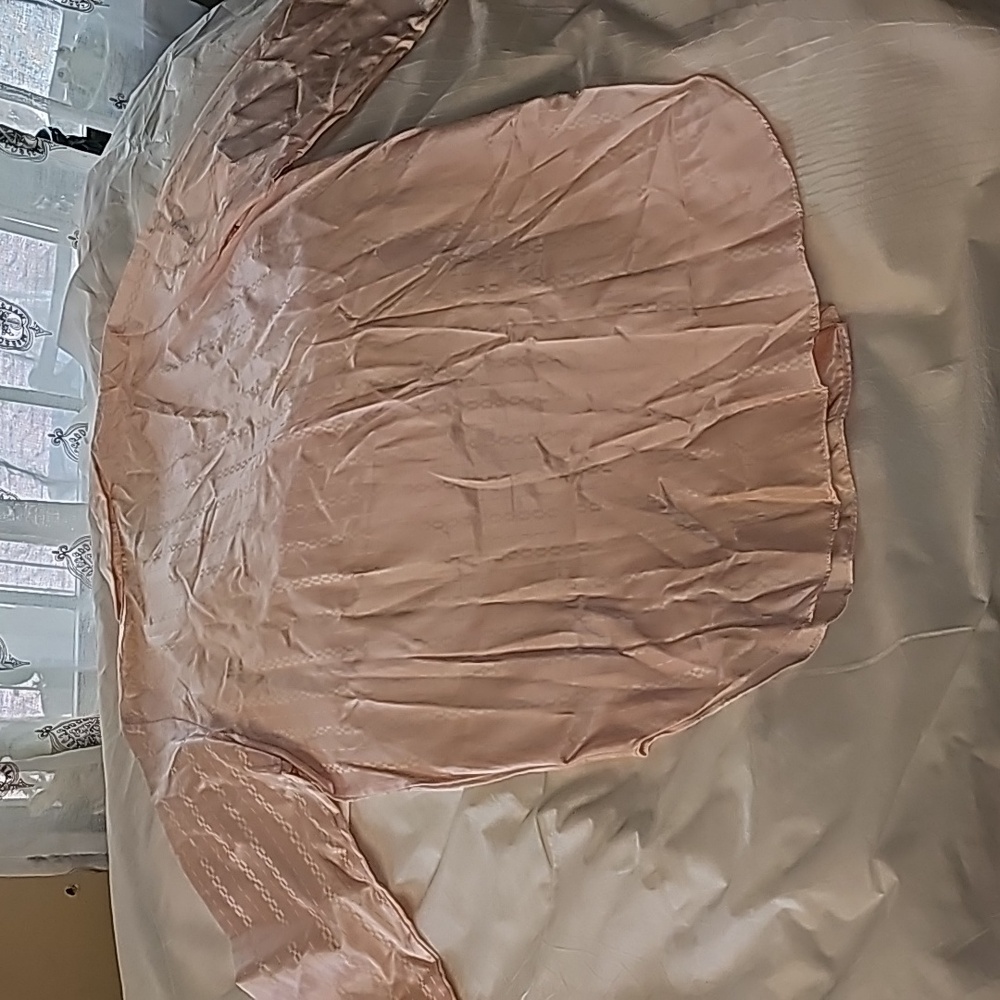 Vandamere Vintage Pink Satin Nightshirt Woman's Size L - Picture 9 of 15